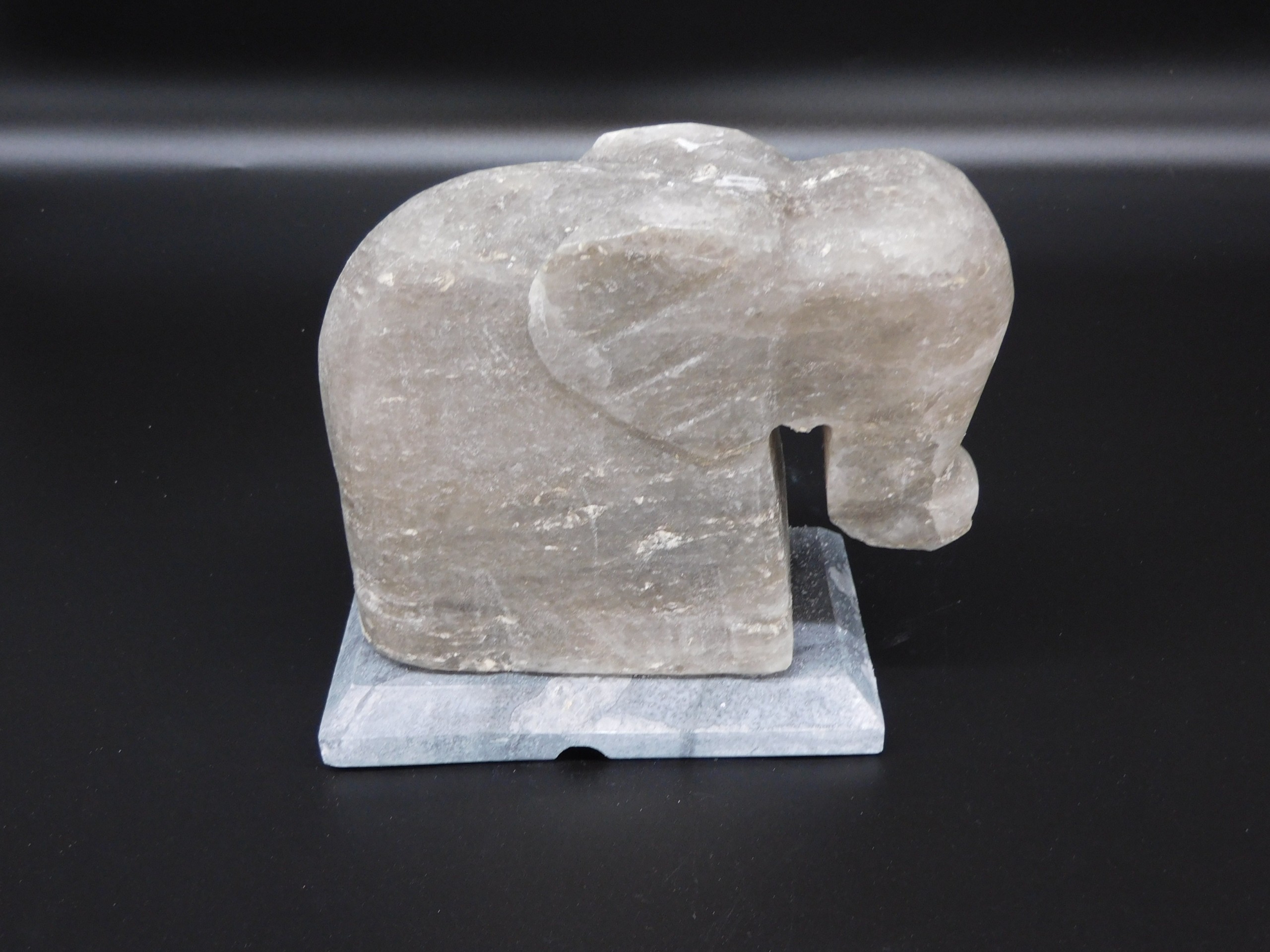 Elephant Grey Salt Lamp